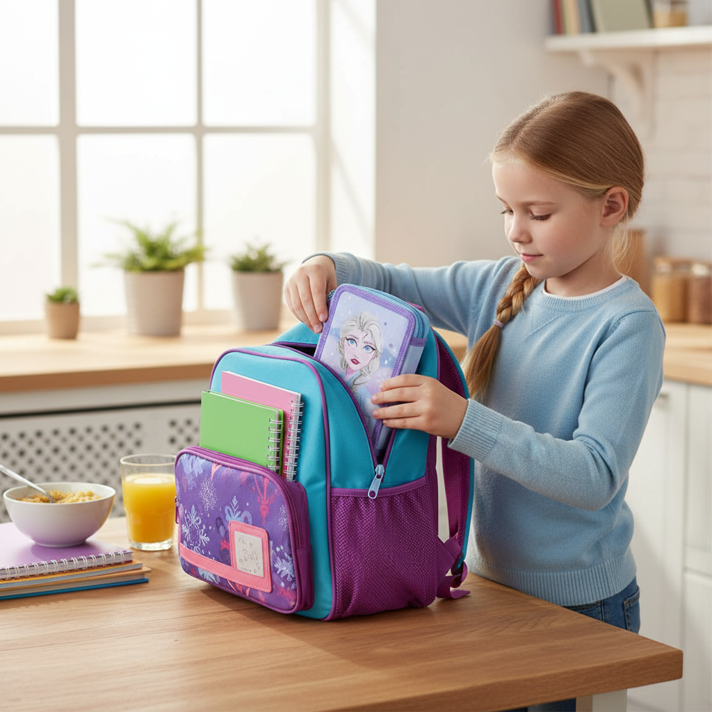 ASTUCCIO 3 ZIP PIENO FROZEN DELUXE QUALITA' OTTIMA CON COLORI GIOTTO