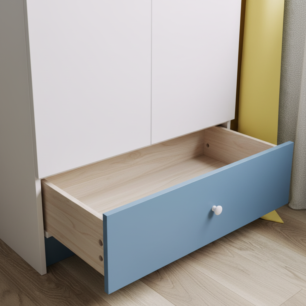 Armadio per Bambini BabyDreams Blue Formula in Legno | Colore Blu | Top2Trade | SZBD_NI_FOR