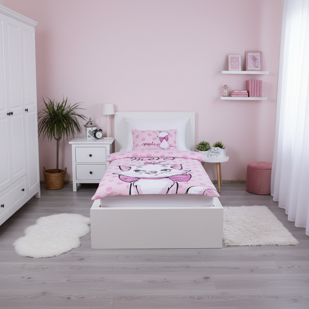 Copripiumino marycat 135x100 con federa 40x60