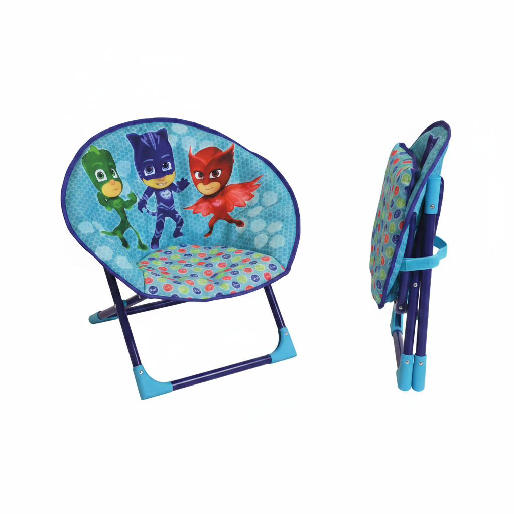 Sedia Moon Chair PJ Masks Pieghevole Bambini | Prodotto Ufficiale | Top2Trade | PJM712850