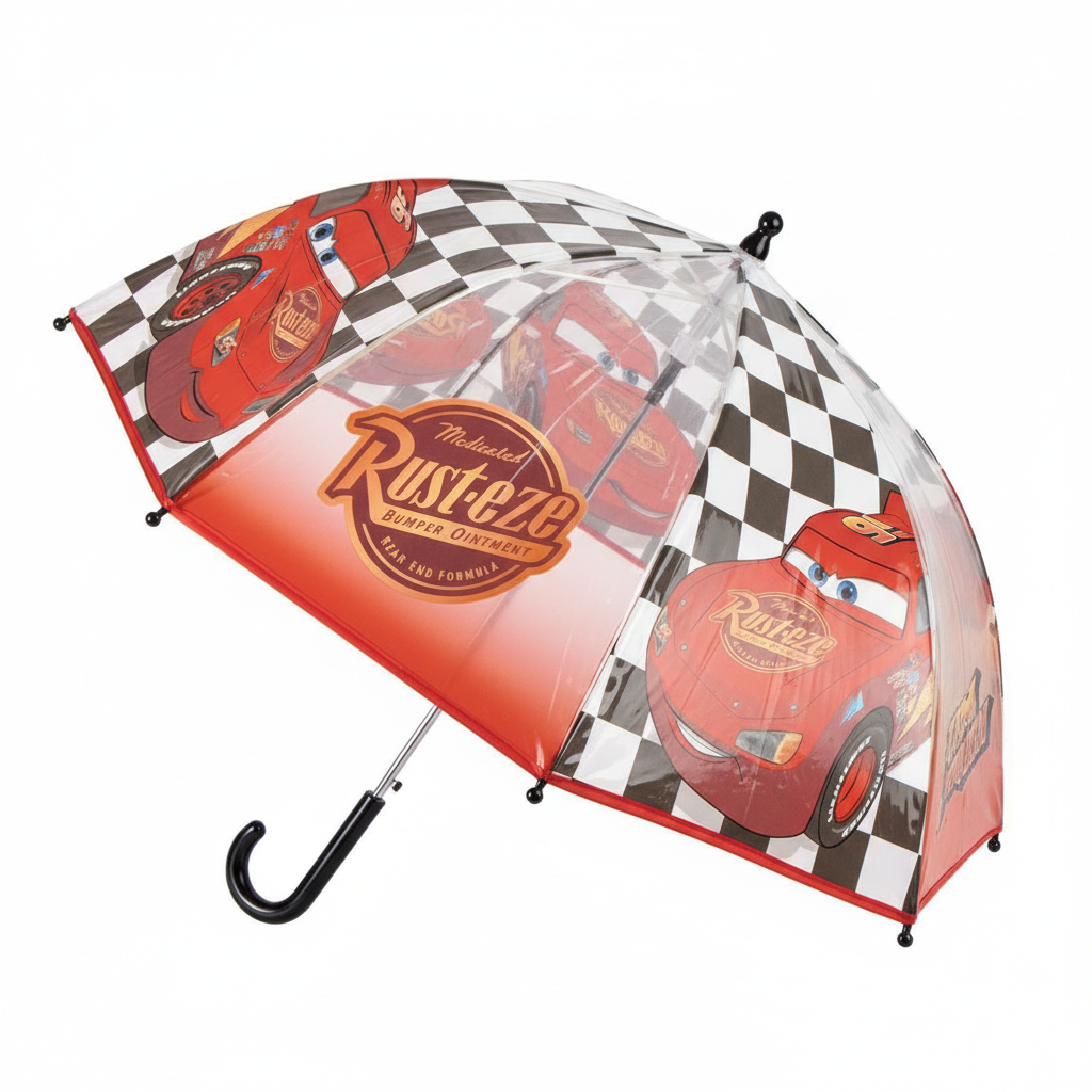 Ombrello Cars disney saetta 45cm deluxe trasparente automatico