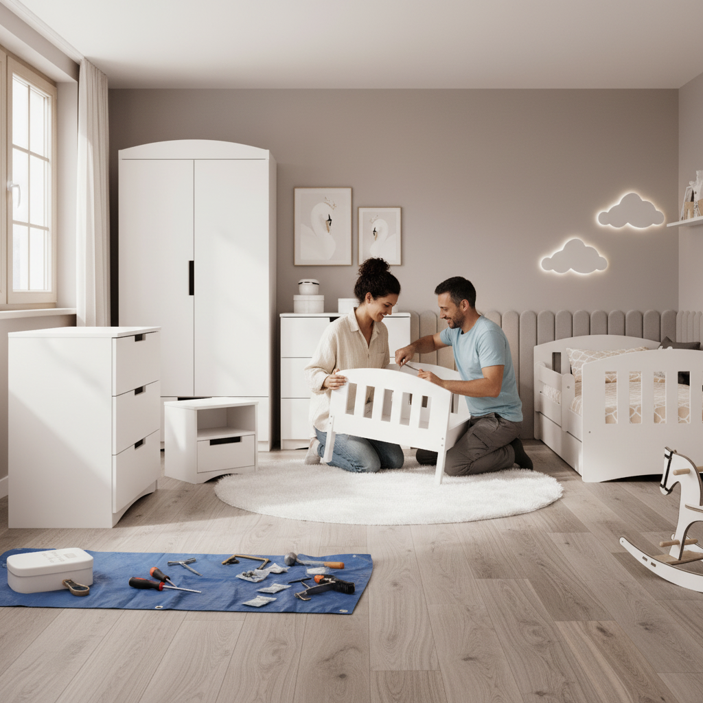 Cameretta Completa Bambini CLASSIC in Legno 7 Pezzi con Materasso Omaggio | Letto 160x80 o 180x80cm | Top2Trade | KO5classcameretta