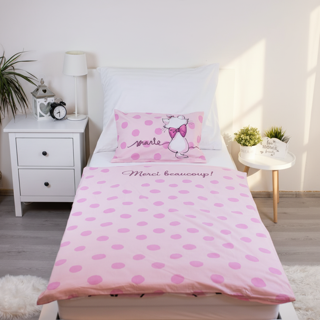 Copripiumino marycat 135x100 con federa 40x60