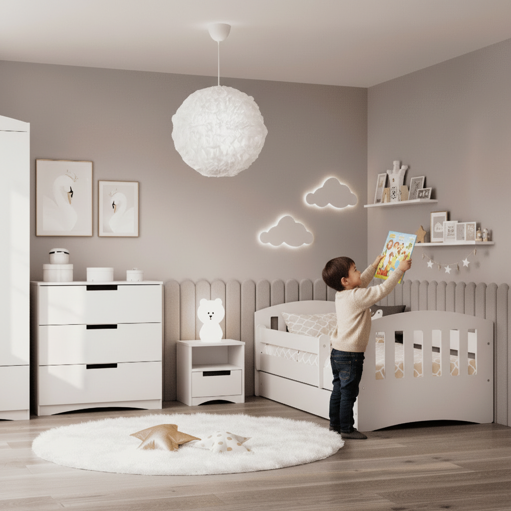 Cameretta Completa Bambini CLASSIC in Legno 7 Pezzi con Materasso Omaggio | Letto 160x80 o 180x80cm | Top2Trade | KO5classcameretta
