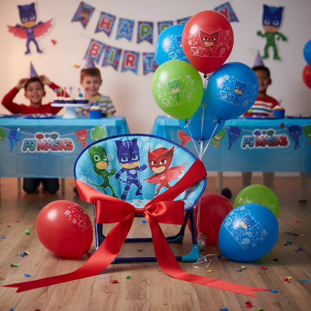 Sedia Moon Chair PJ Masks Pieghevole Bambini | Prodotto Ufficiale | Top2Trade | PJM712850