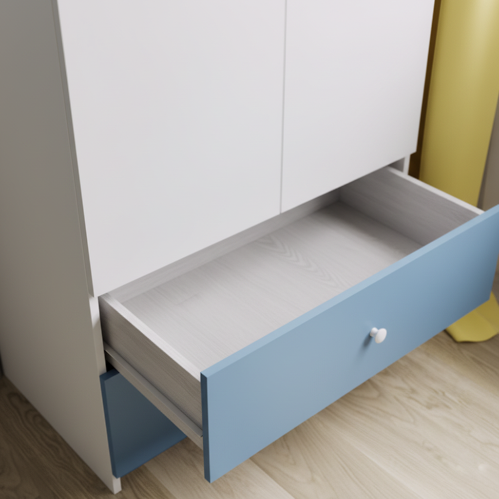 Armadio per Bambini BabyDreams Blue Racing Car in Legno | Colore Blu | Top2Trade | SZBD_NI_AUW