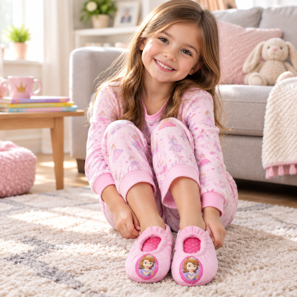 Pantofole Ballerina Bambina Disney Sofia La Principessa | Taglie 25-32 | Licenza Ufficiale | SF93694