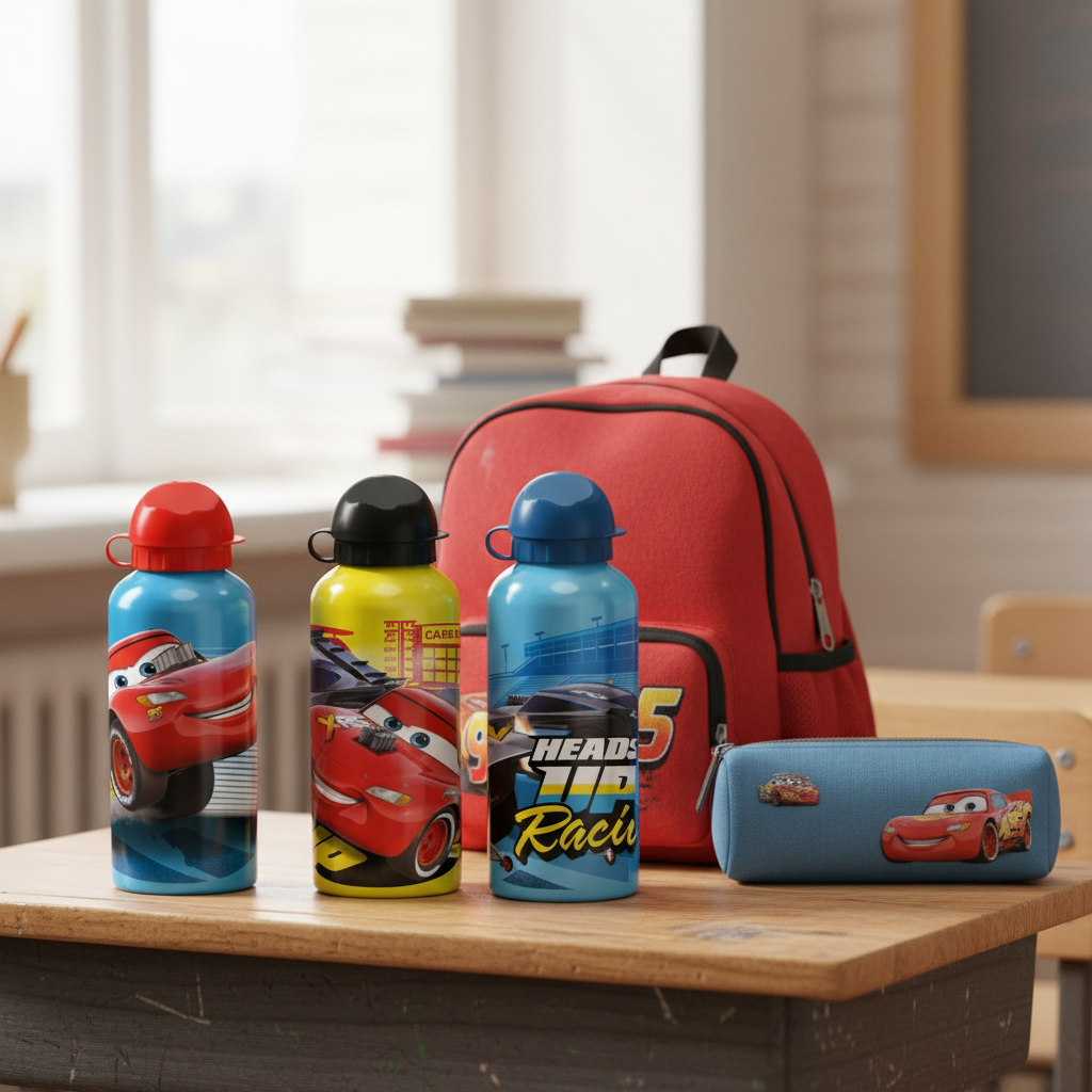 CAR21047 Borraccia Cars disney in alluminio 500 ml