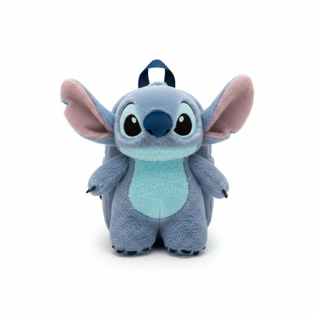 Zaino Peluche Stitch Disney 3D Bambini Lilo & Stitch 17x30x11cm | Prodotto Ufficiale Disney | Top2Trade | LILO216277