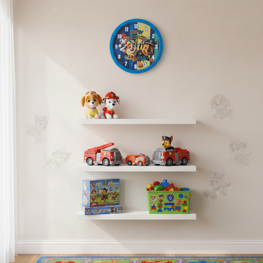 Orologio da Parete Paw Patrol Here to Help 25cm Cameretta Bambini | Prodotto Ufficiale | Top2Trade | PW16696
