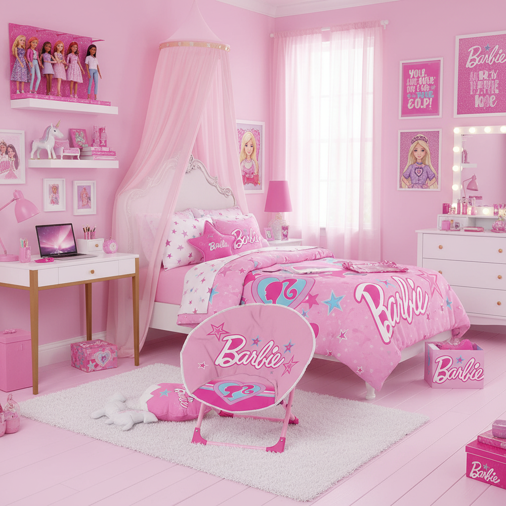 SEDIA MOON CHAIR BARBIE NEW 50X50
