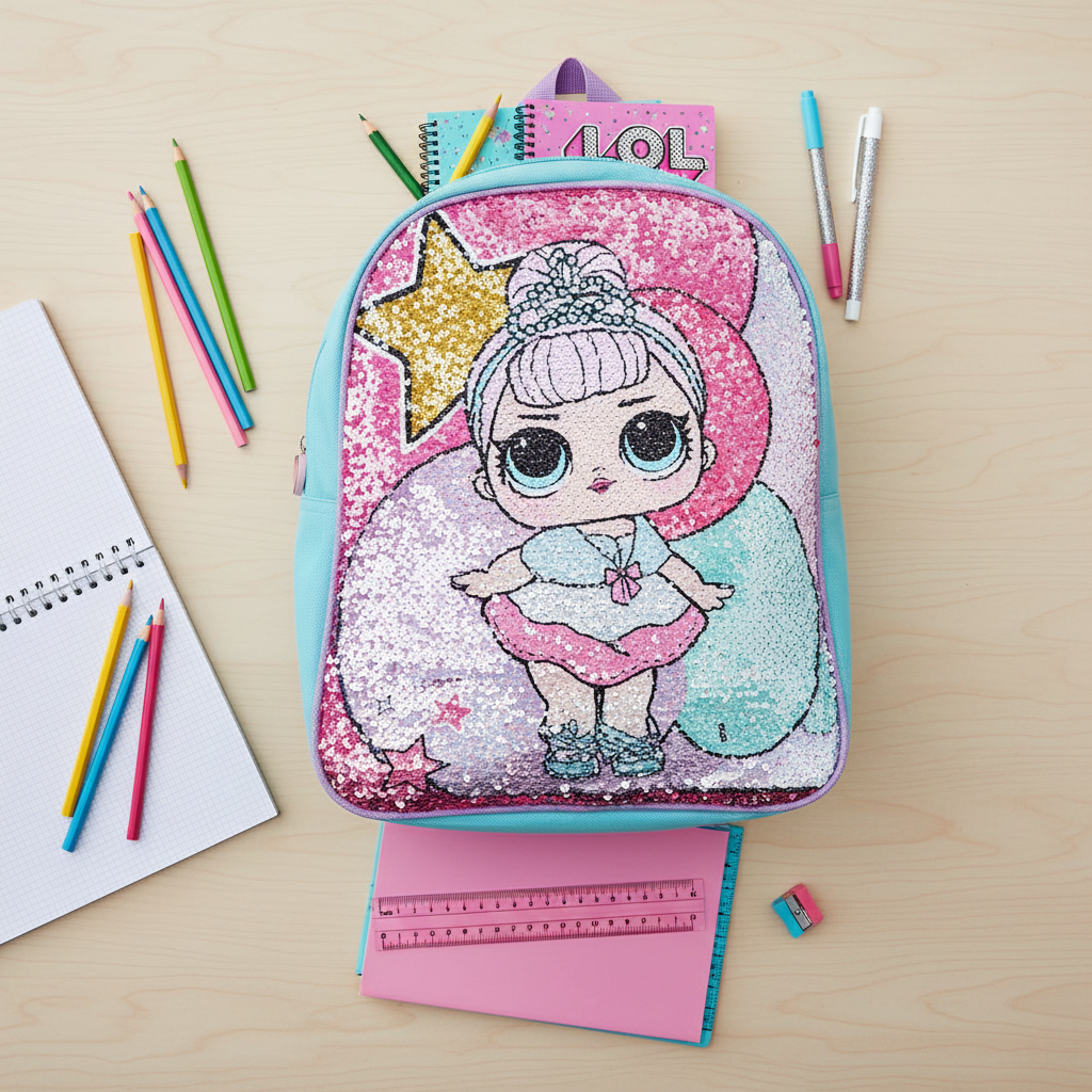 Zainetto LOL Surprise Sequins Paillettes Reverse 32cm Bambina | Prodotto Ufficiale | Top2Trade | LOL18053