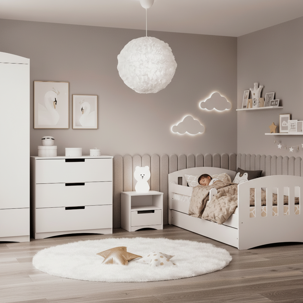 Cameretta Completa Bambini CLASSIC in Legno 7 Pezzi con Materasso Omaggio | Letto 160x80 o 180x80cm | Top2Trade | KO5classcameretta