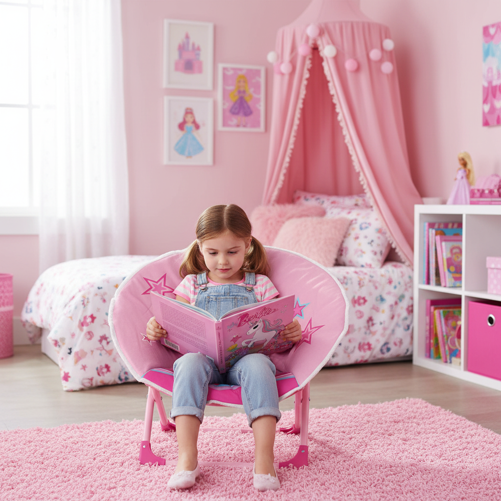 SEDIA MOON CHAIR BARBIE NEW 50X50
