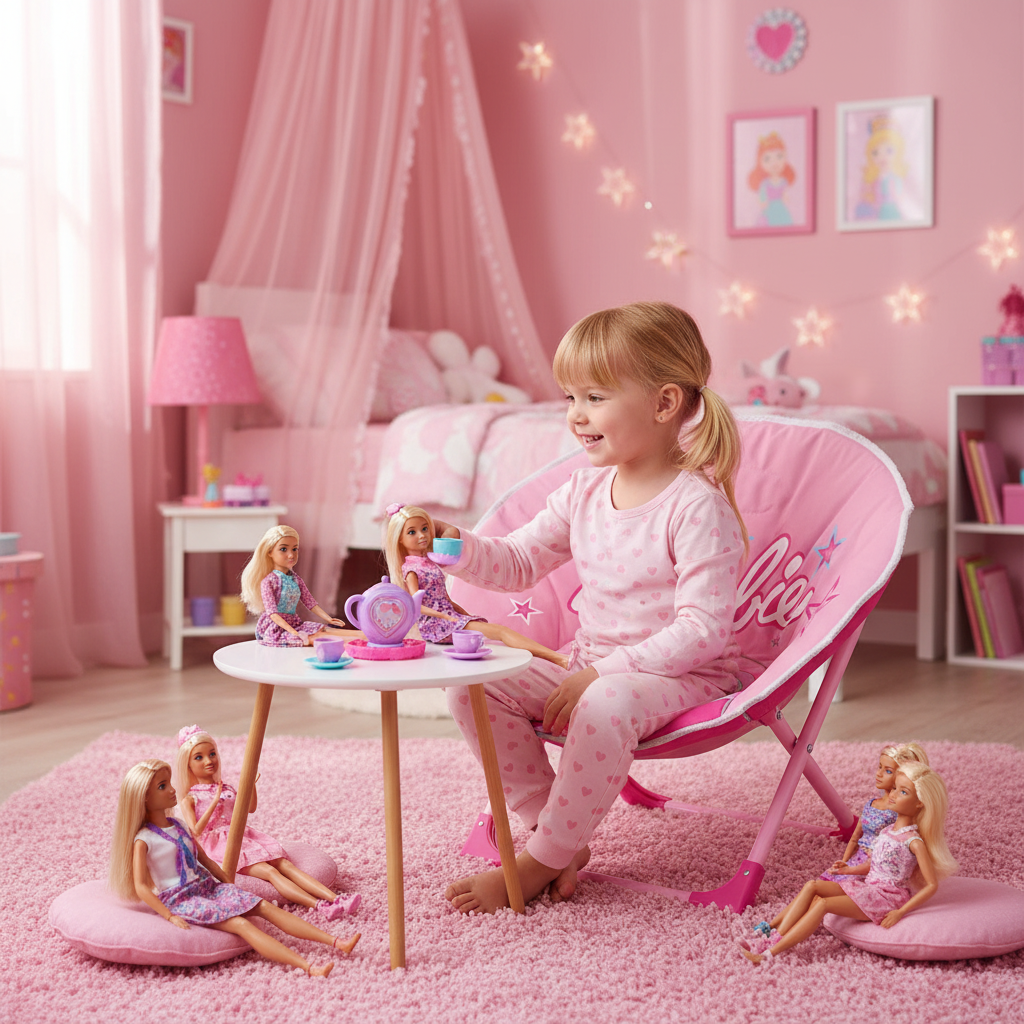 SEDIA MOON CHAIR BARBIE NEW 50X50
