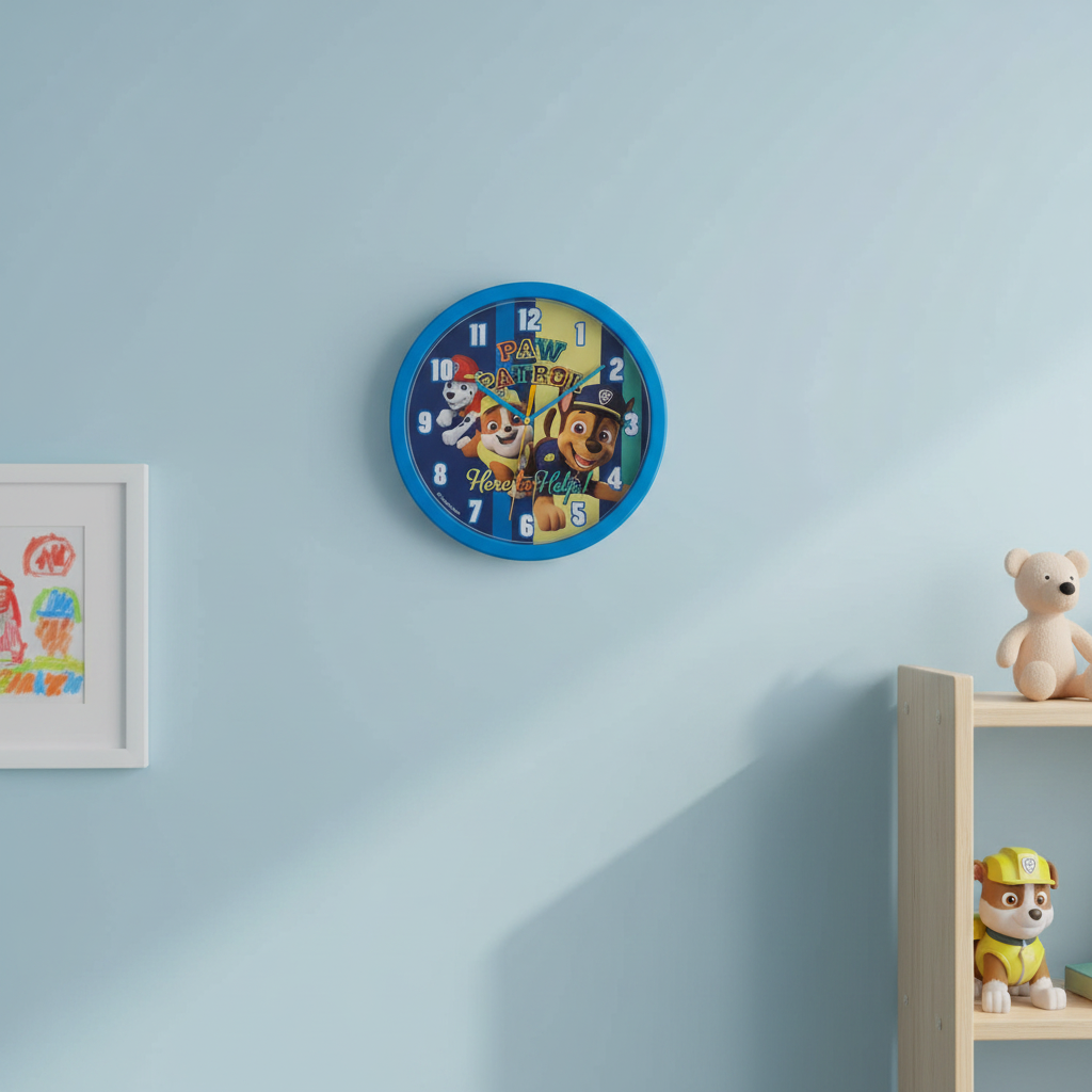 Orologio da Parete Paw Patrol Here to Help 25cm Cameretta Bambini | Prodotto Ufficiale | Top2Trade | PW16696