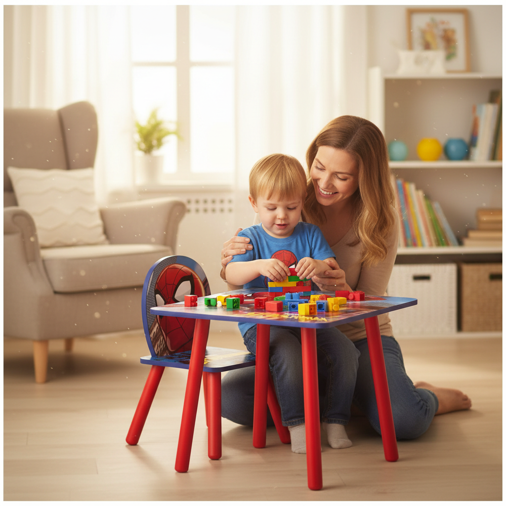 Genitore e bambino giocano insieme