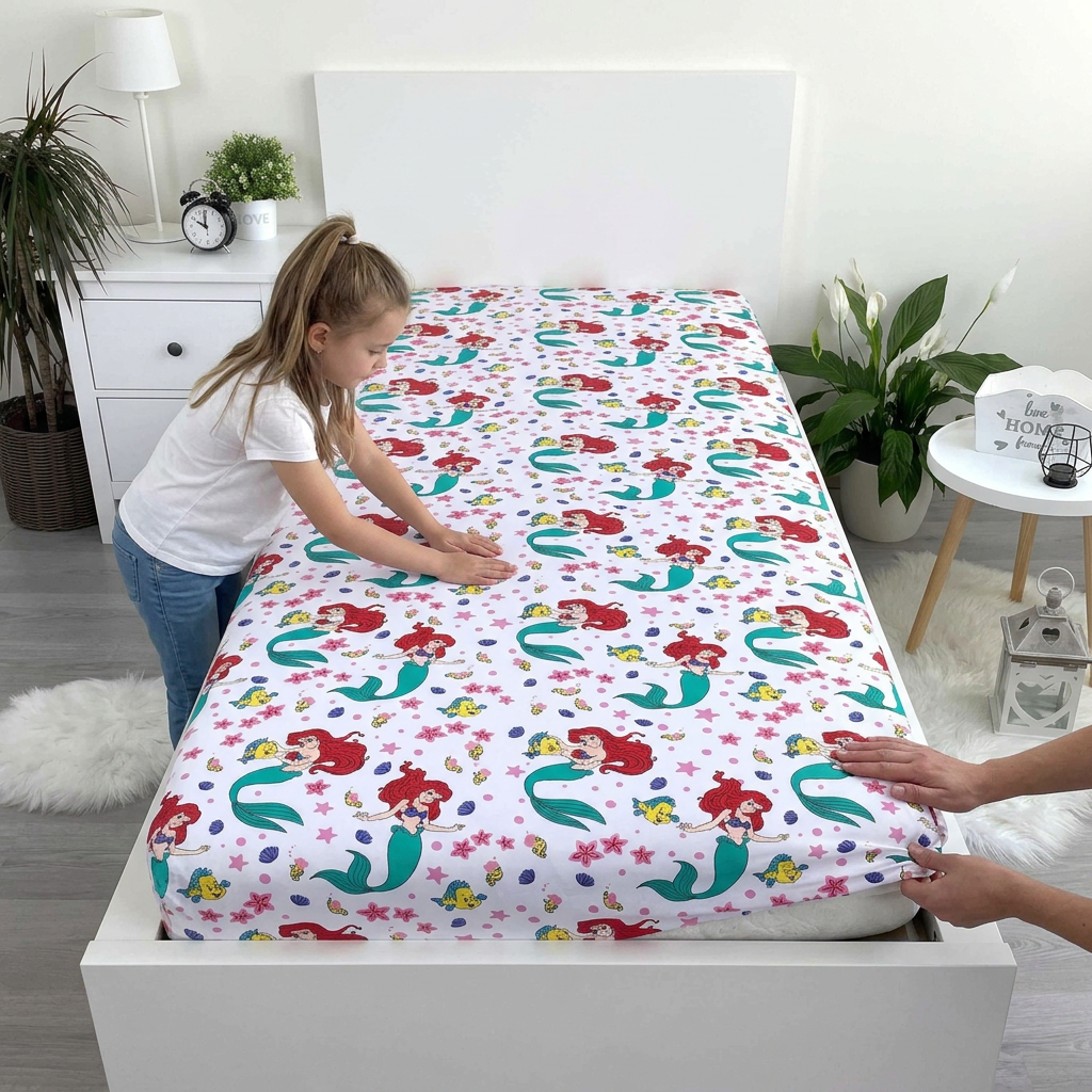 Genitore e bambino sistemano l’angolo