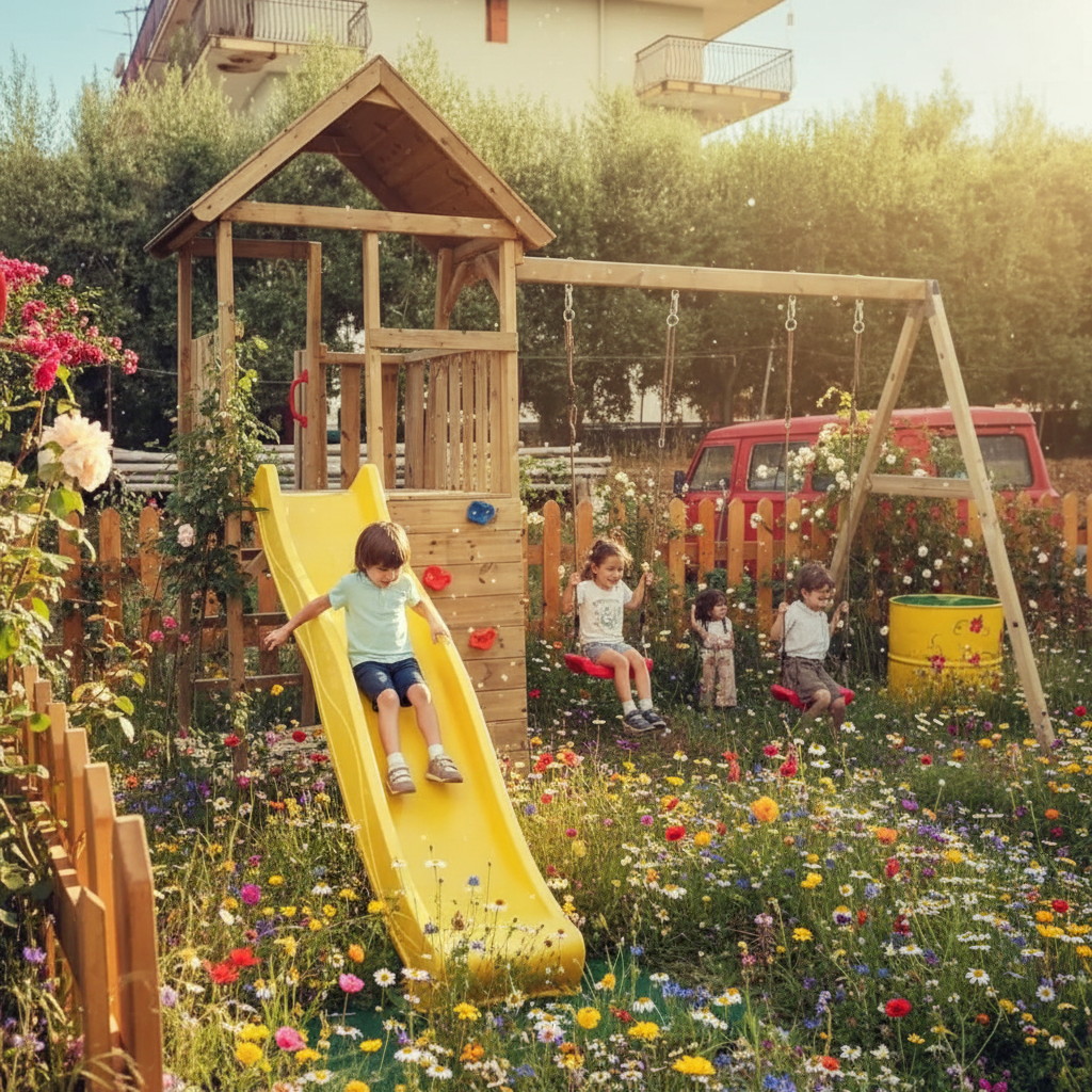 Giardino rustico campestre