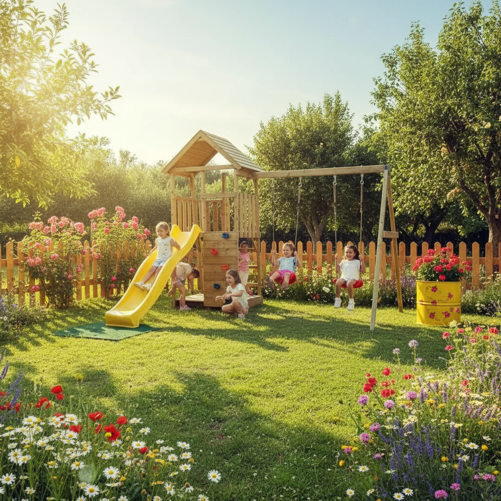 Giardino verde lussureggiante