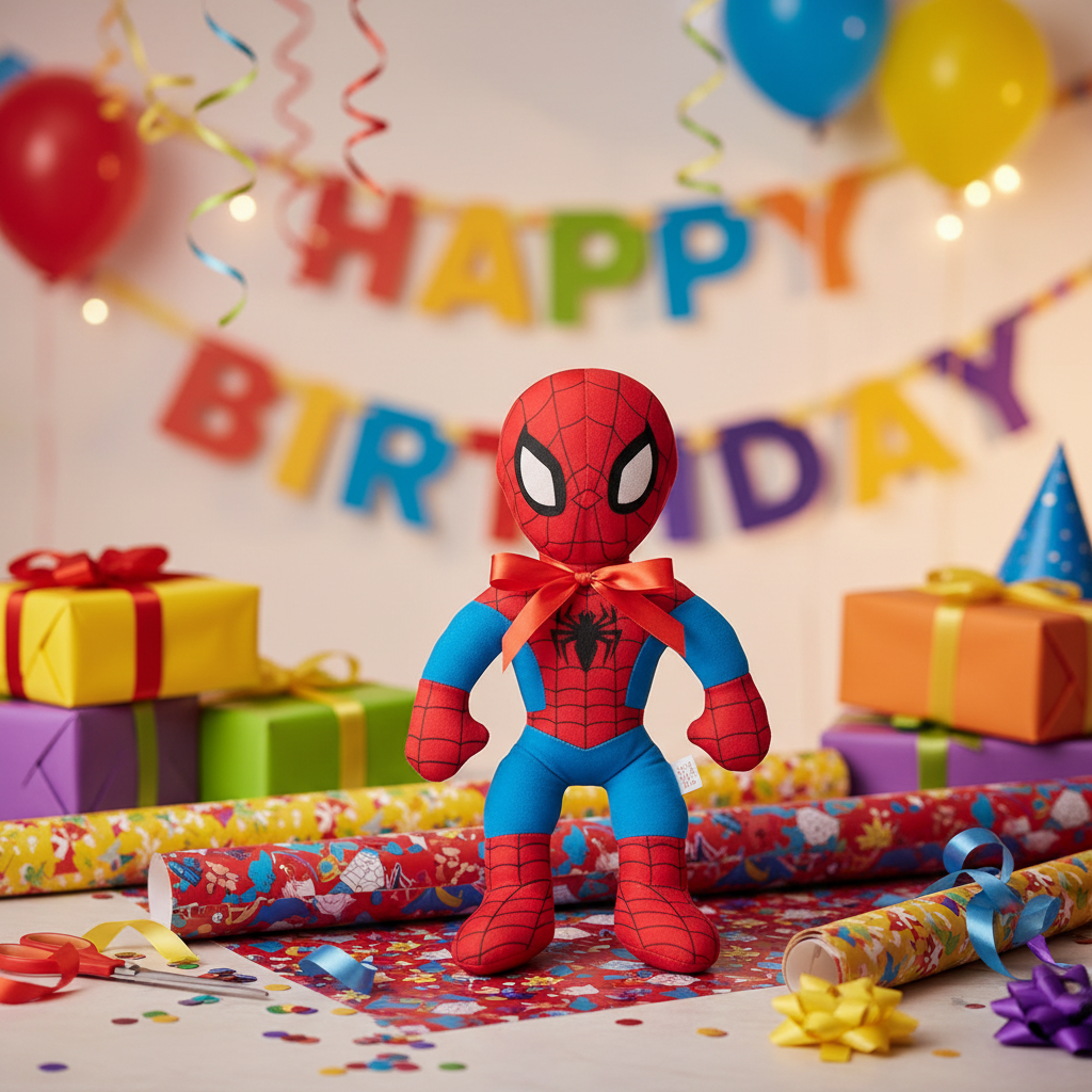 Peluche Spiderman regalo perfetto festa compleanno