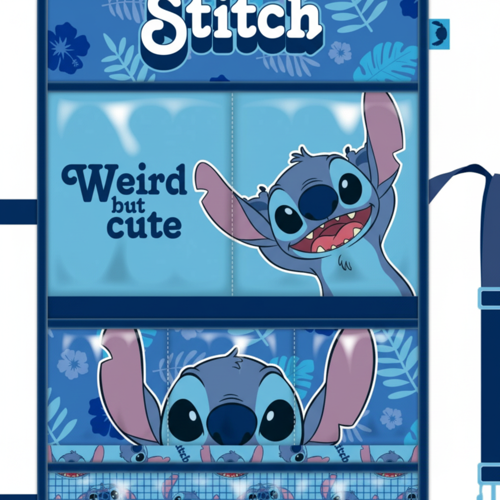 Dettaglio tasche multiple organizer Stitch