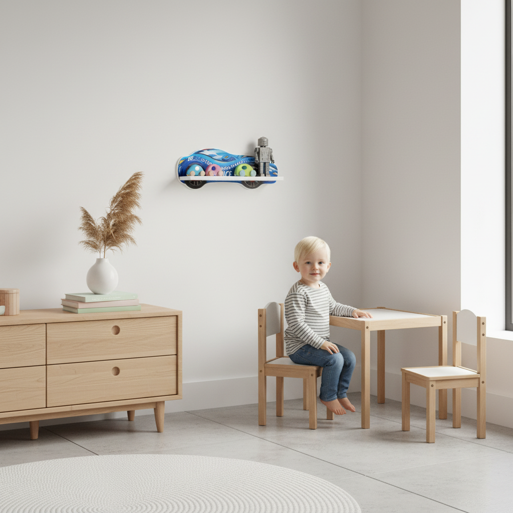 Mensola auto polizia stile scandinavo minimalista
