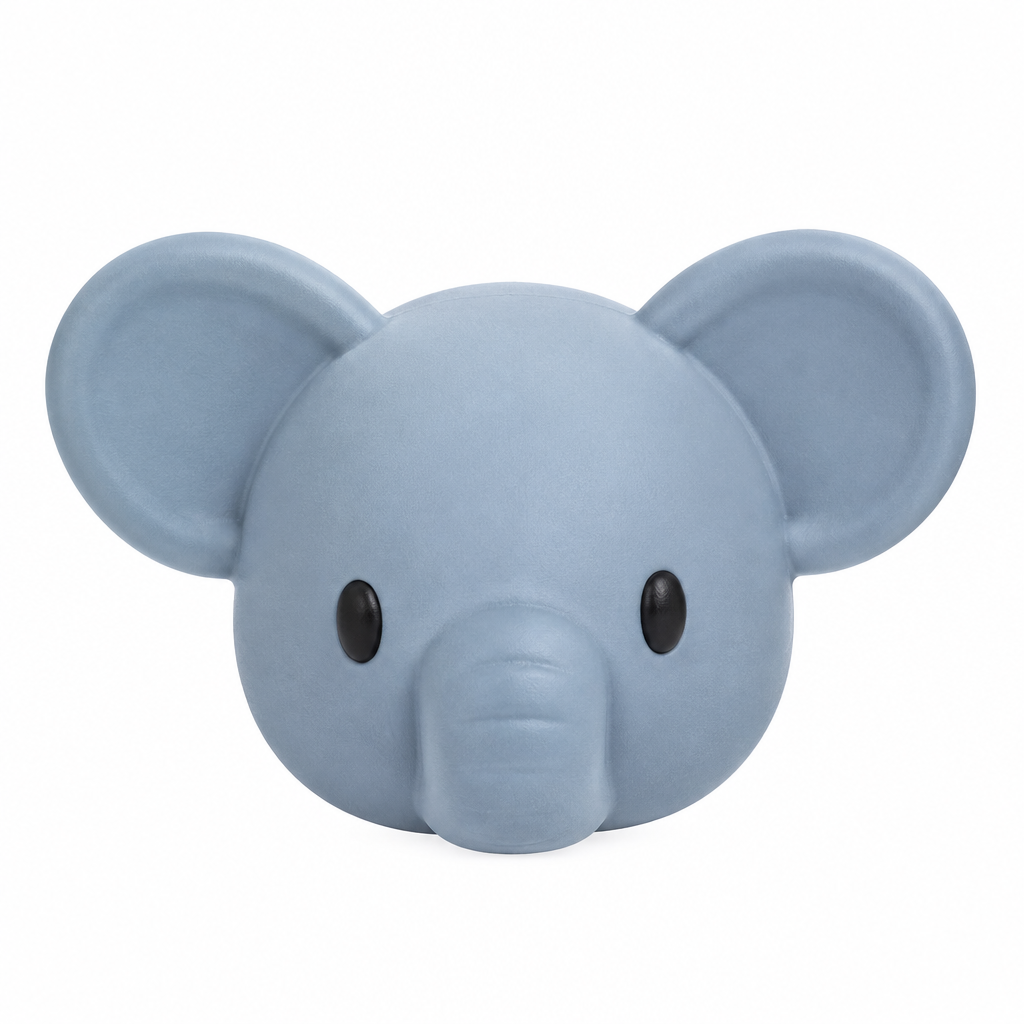 Musetto squishy di elefante grigio da 10 cm