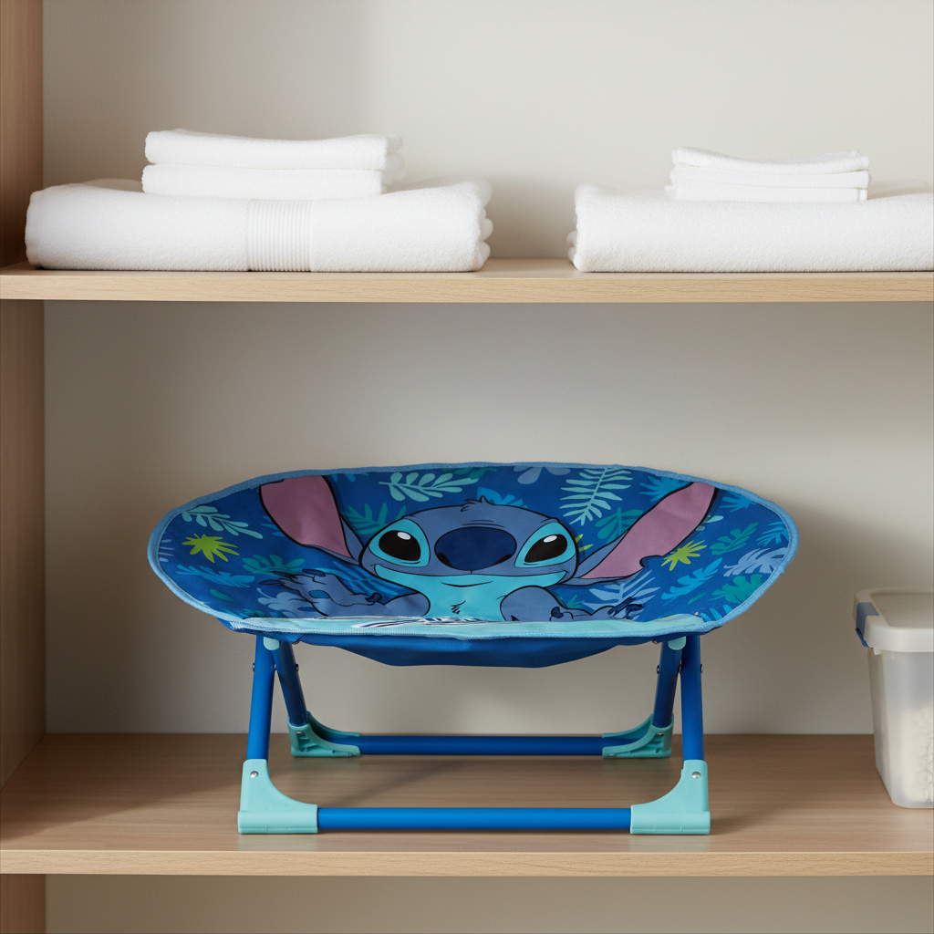 Moon Chair pieghevole riposta compatta salvaspazio