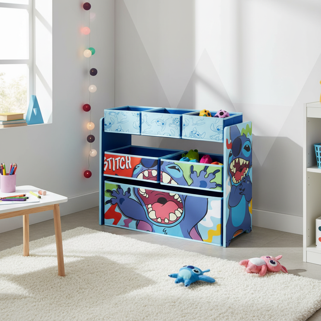 Organizer Lilo & Stitch in cameretta moderna bambini