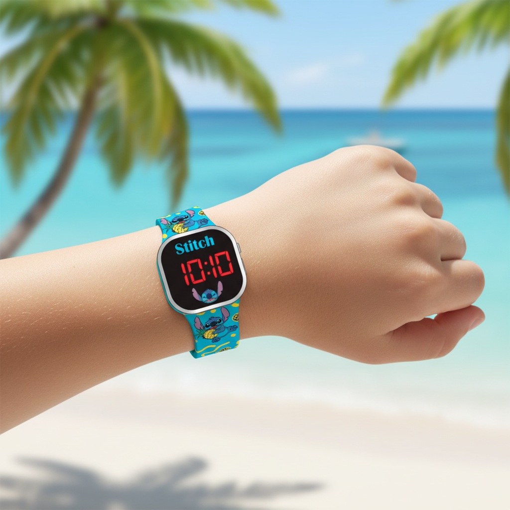 Orologio LED Stitch tropicale al polso bambino