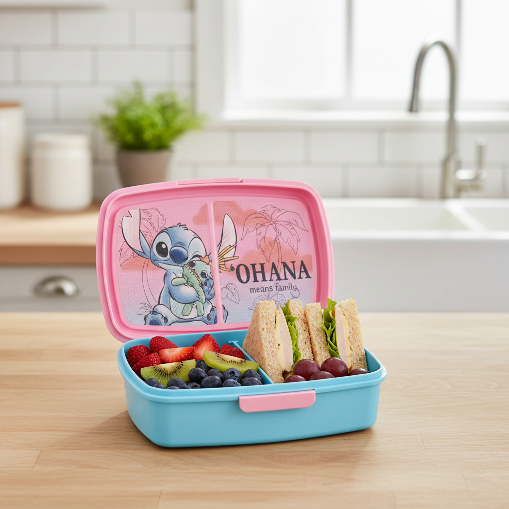 Portamerenda Lilo & Stitch con snack sani