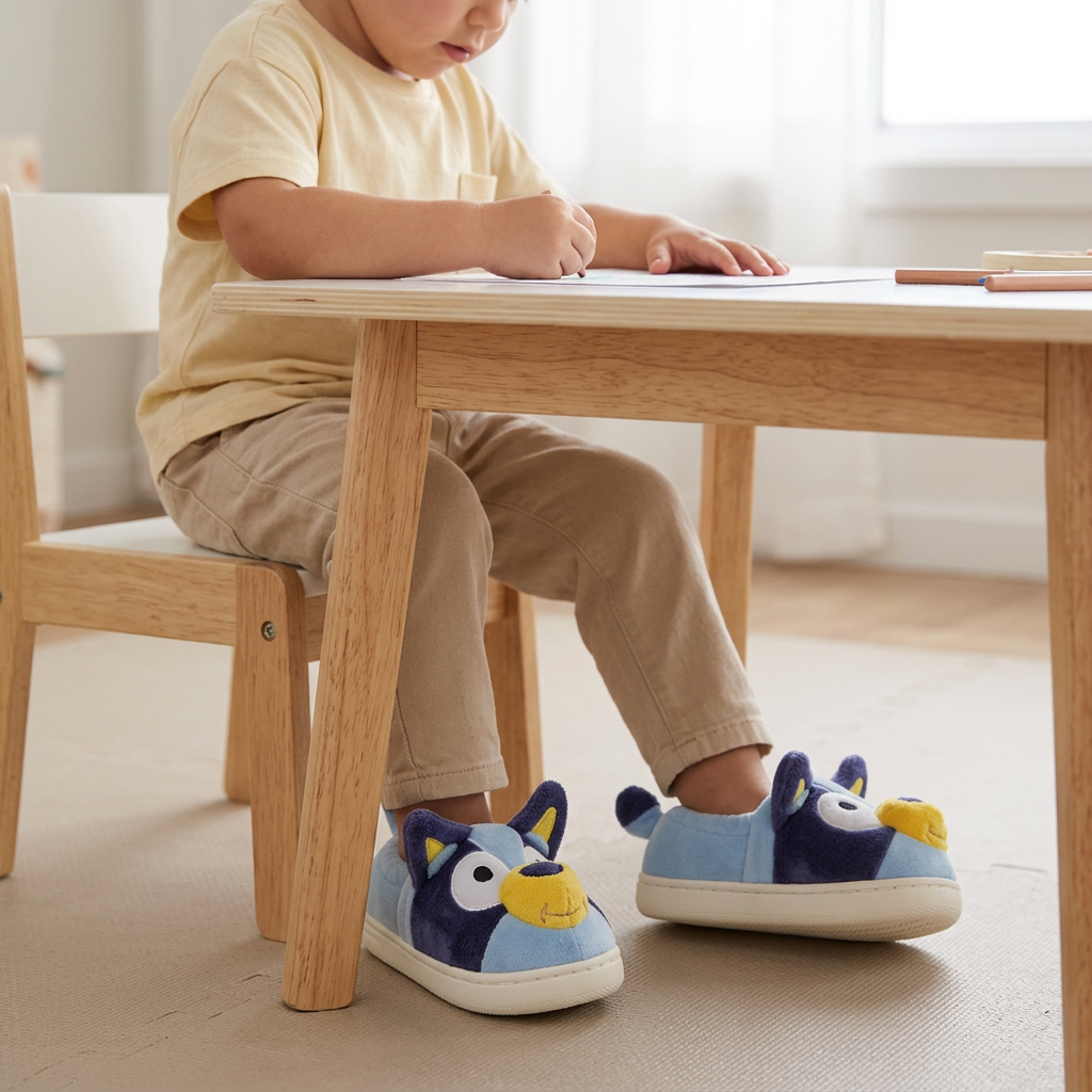 Pantofole Bluey 2300006984, momento creativo in casa