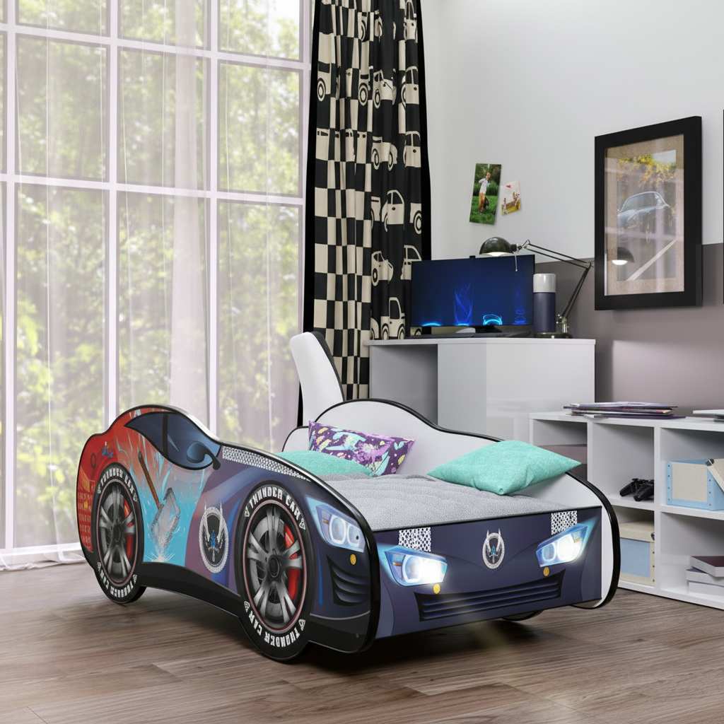 Letto Thunder LED cameretta luxury design moderno arredamento completo