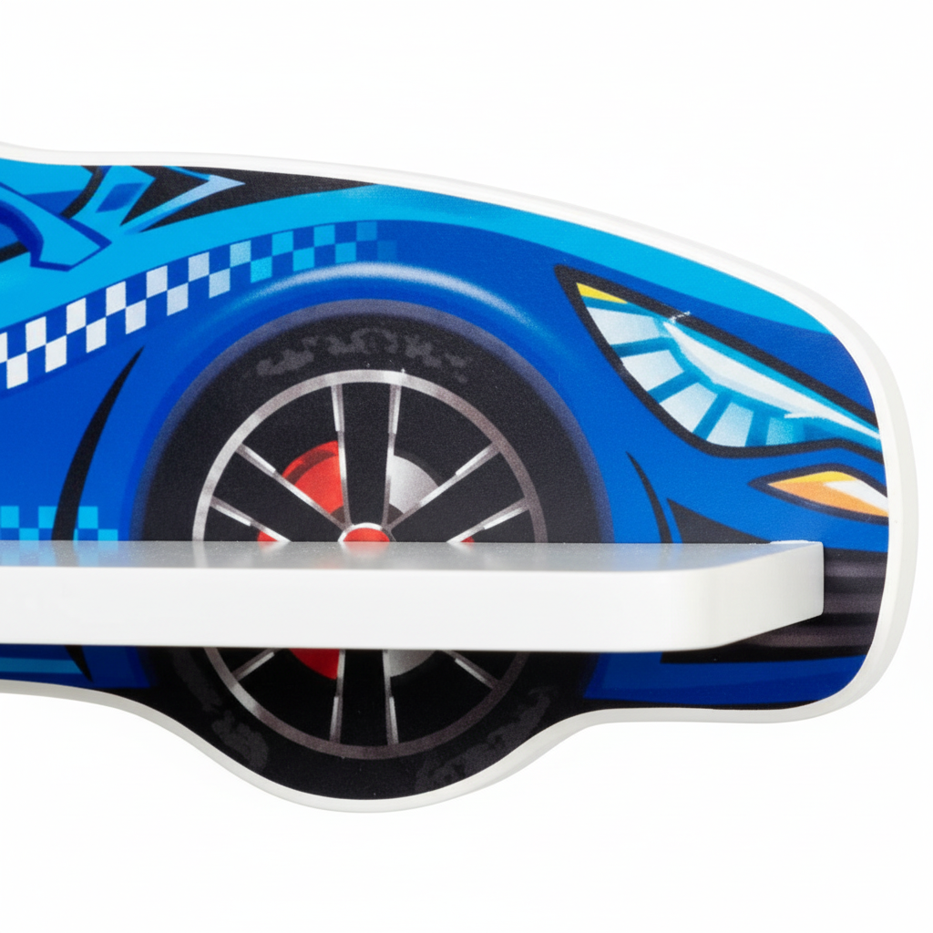 Zoom frontale auto polizia e fari - dettaglio design