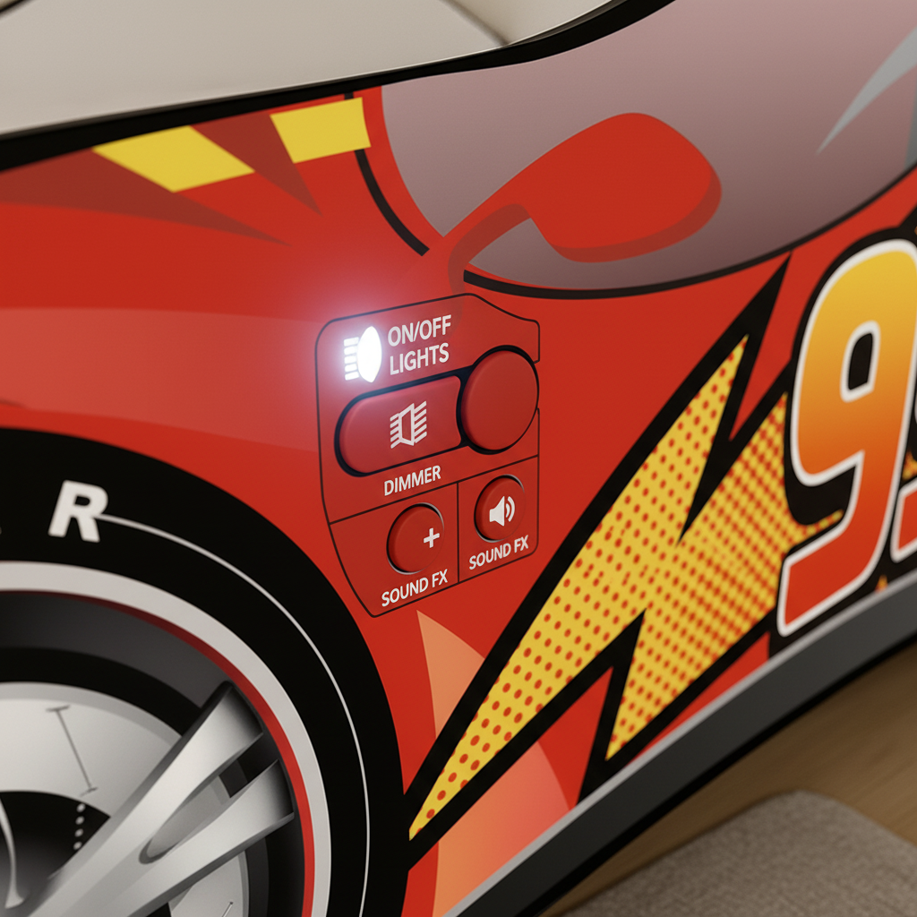 Zoom interruttore LED pannello controllo facile utilizzo Cars 95 FULL HD