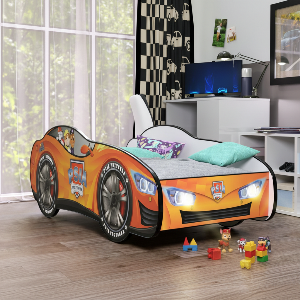 Vista laterale letto Paw Patrol