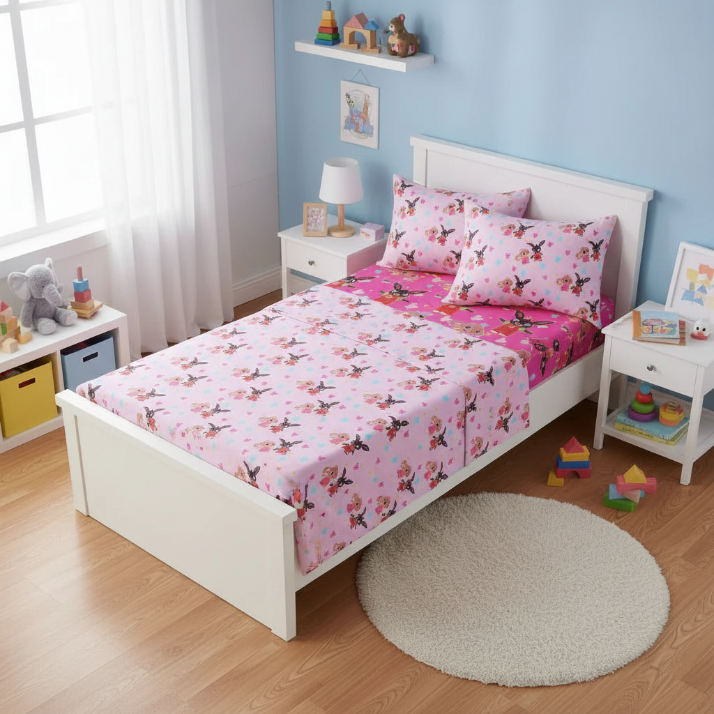 Vista dall'alto set letto Bing completo lenzuolo federa coprimaterasso HD