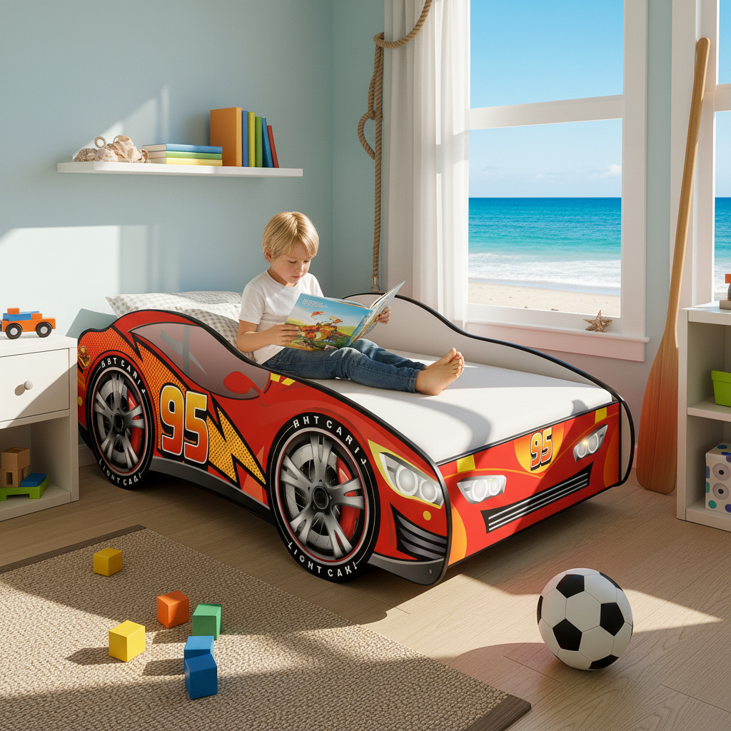 Letto Cars 95 casa mare costiera azzurra vista oceano FULL HD