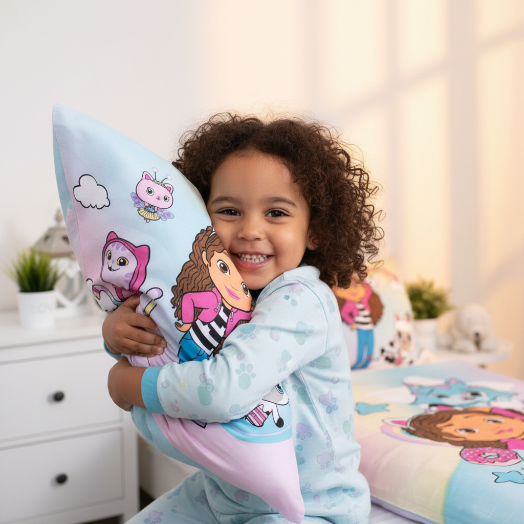 Bambino abbraccia cuscino Gabby's Dollhouse - cotone morbido