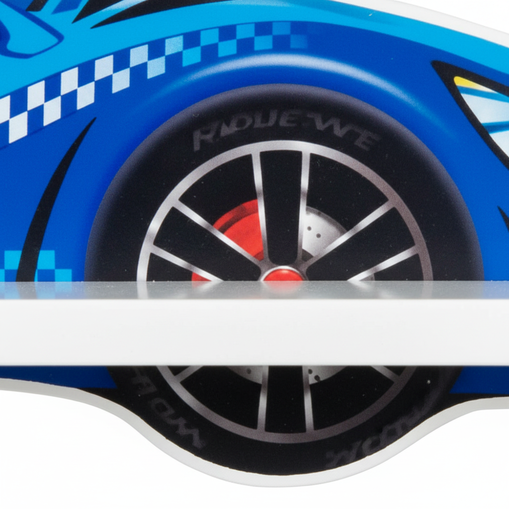Dettaglio ruote e design laterale auto polizia
