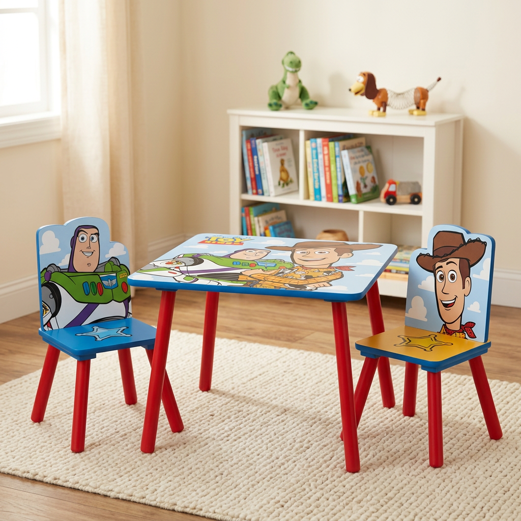Set Toy Story in legno nell’angolo lettura