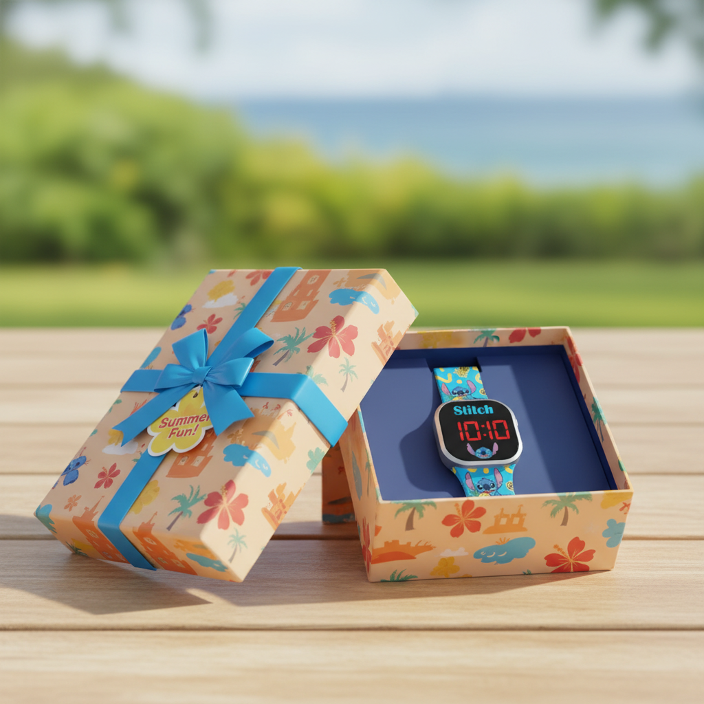 Orologio LED digitale Stitch come regalo estivo