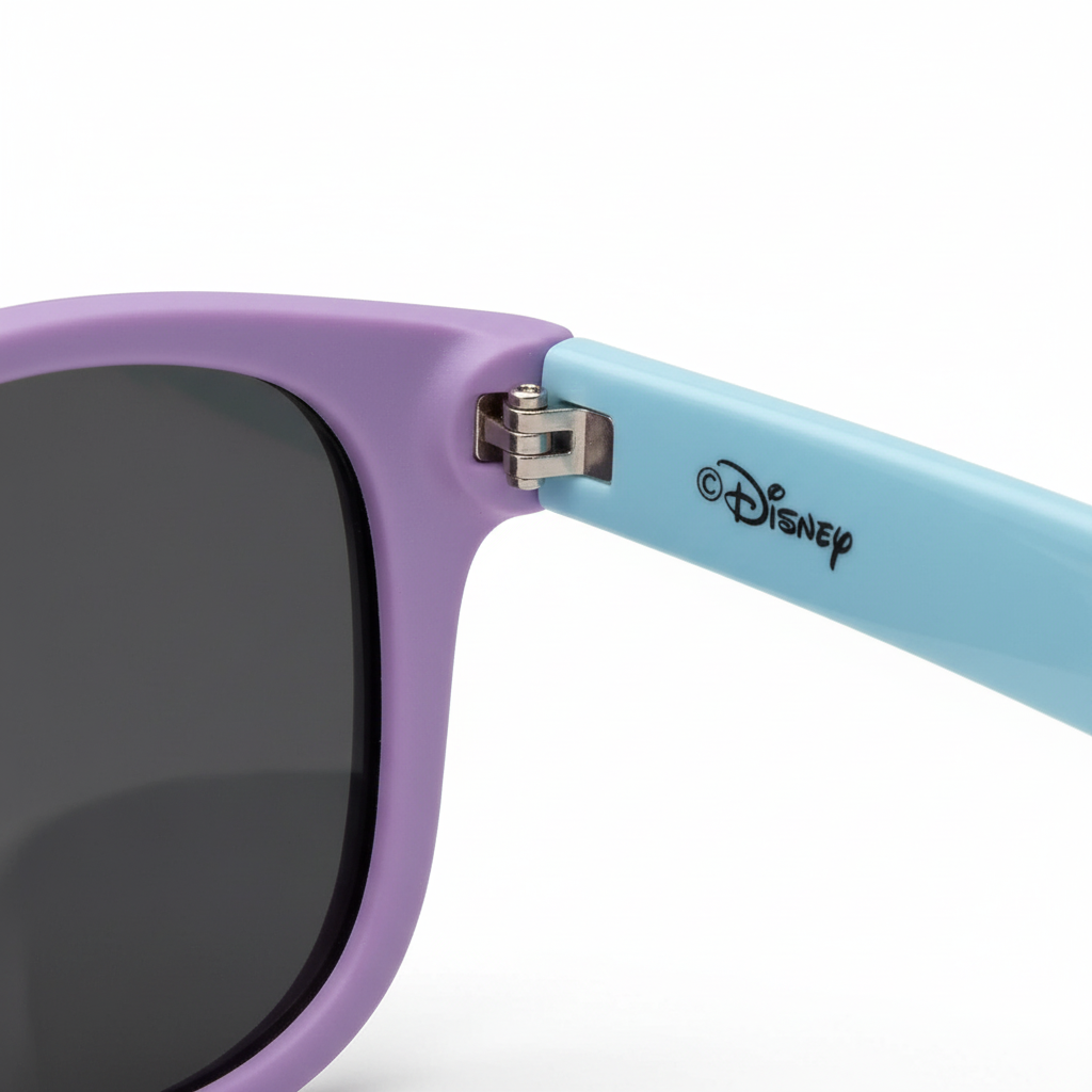 Zoom cerniera occhiali Lilo & Stitch - dettaglio costruzione