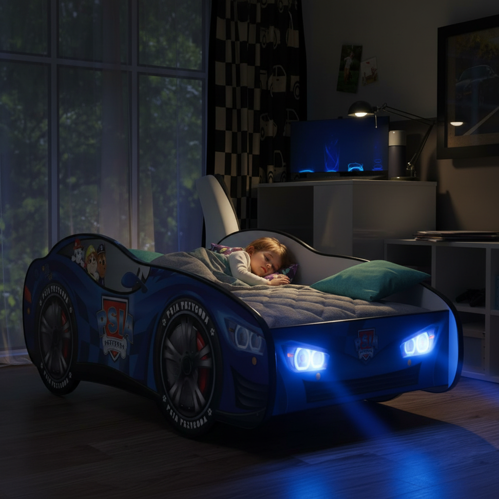 Letto con LED sera