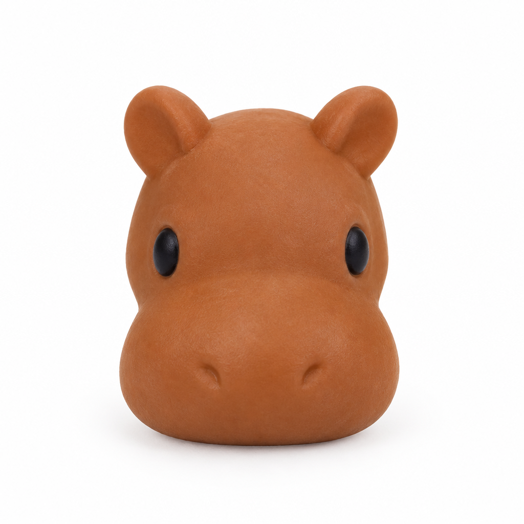 Musetto squishy assortito marrone da 10 cm