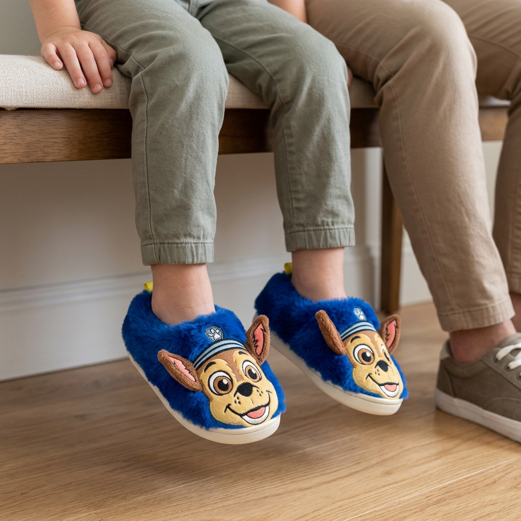 Pantofole Chase per bambini, scena in famiglia