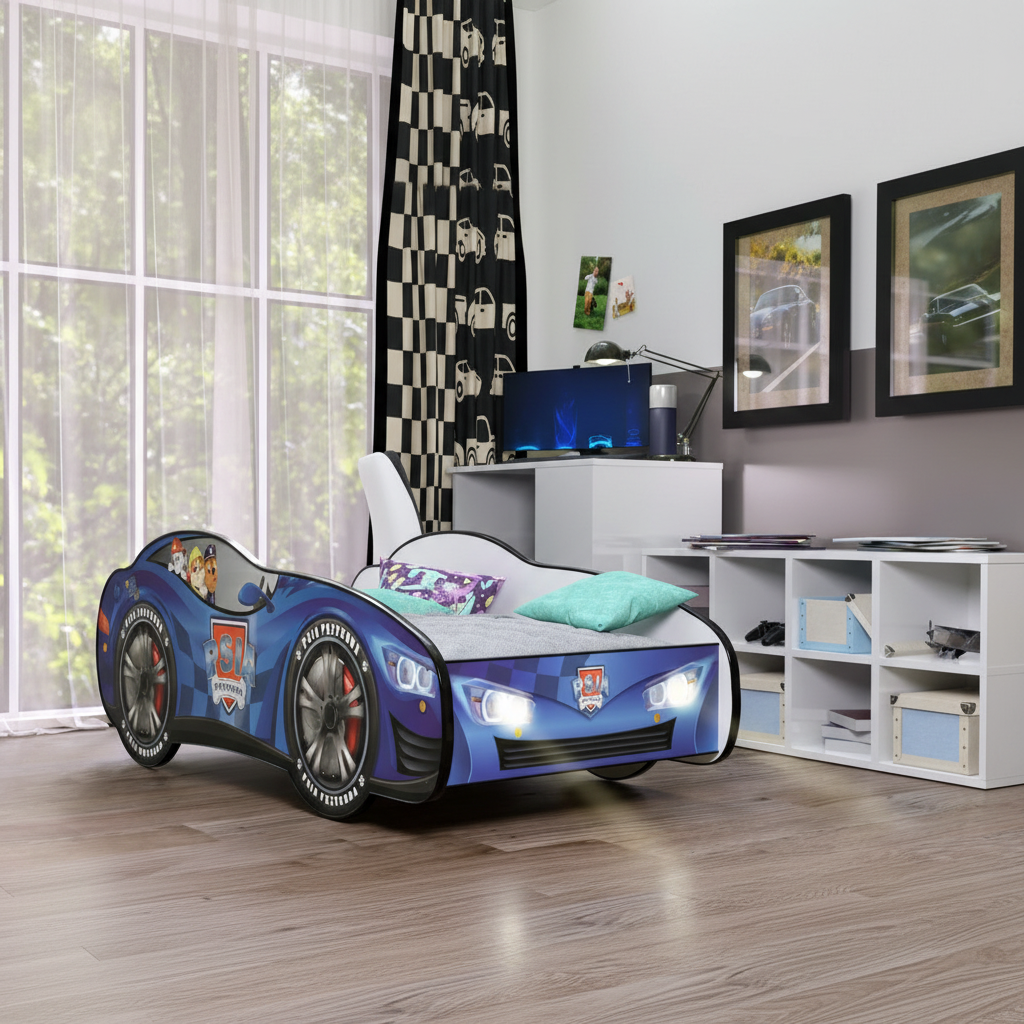 Letto cuccioli pattuglia in cameretta moderna