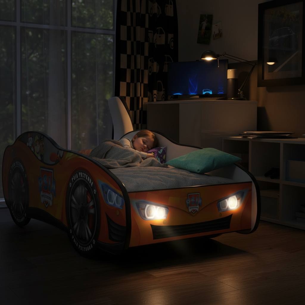 Letto Paw Patrol con LED sera