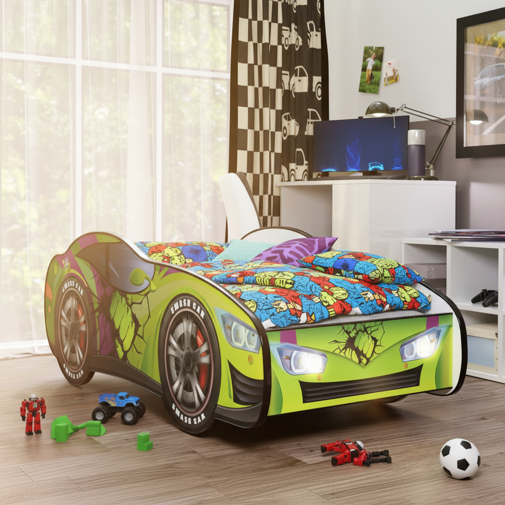 Vista laterale Hulk Smash